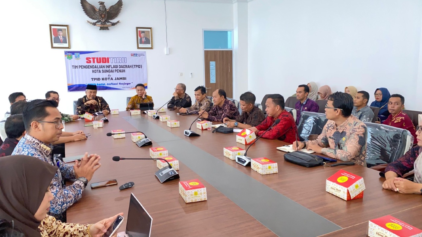 cover Bahas Penanganan Inflasi, Pemkot Jambi Terima Studi Tiru Kota Sungai Penuh
