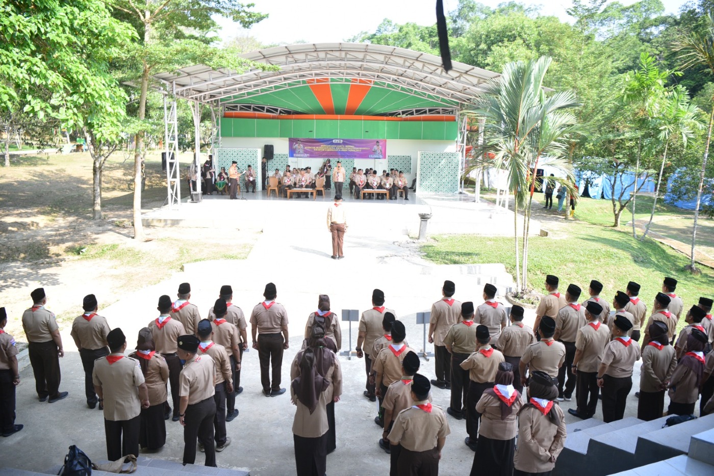 cover Konsolidasikan Unsur Gerakan Pramuka Kota Jambi, Maulana Gelar Kemah di Hutan Kota