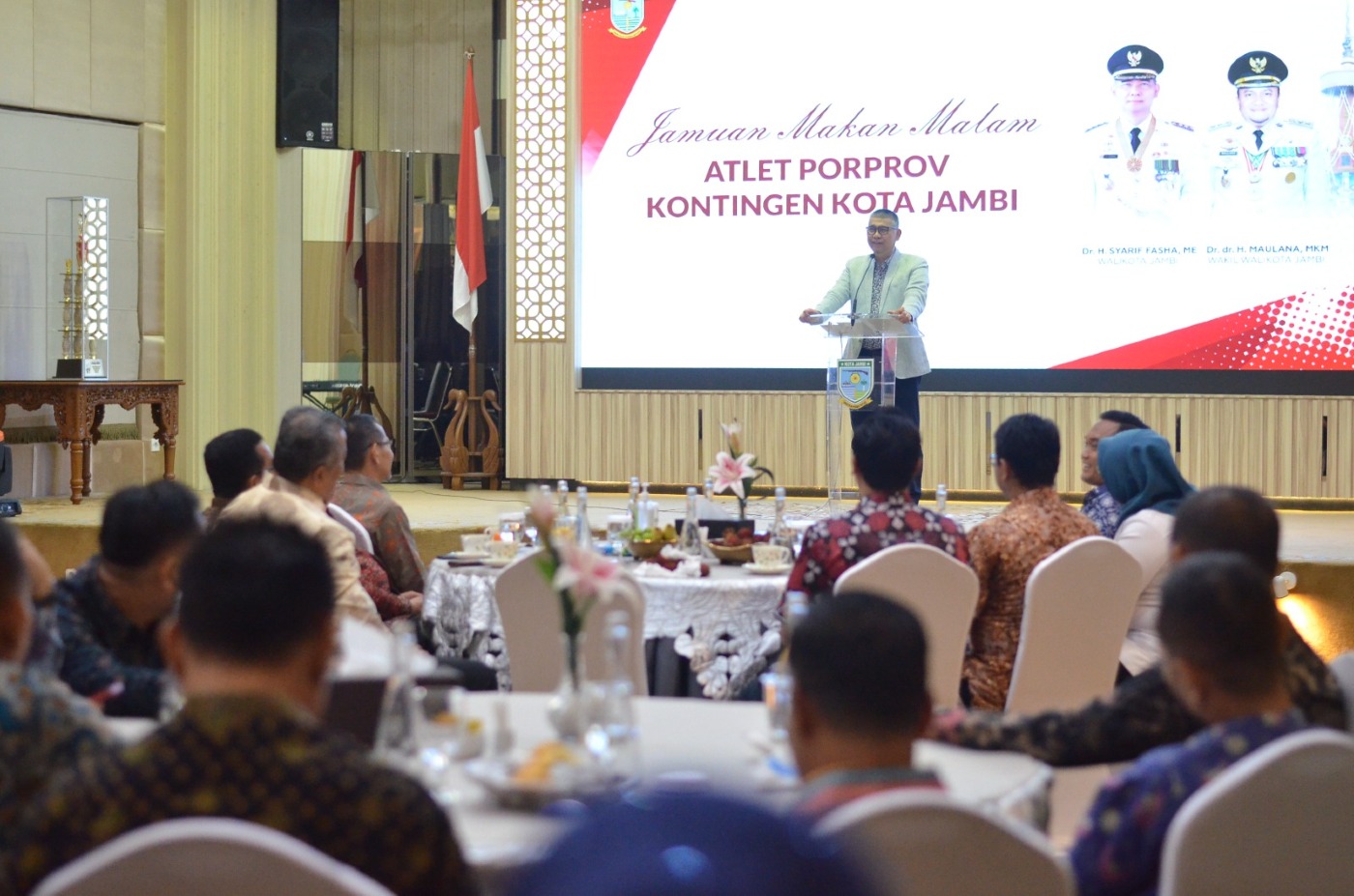 cover Juara Umum Porprov XXIII Jambi , Fasha Apresiasi dan Jamu Atlet Kota Jambi