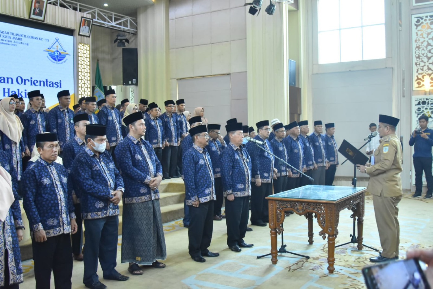 cover Wawako Maulana Lantik Dewan Hakim MTQ ke-53 Kota Jambi