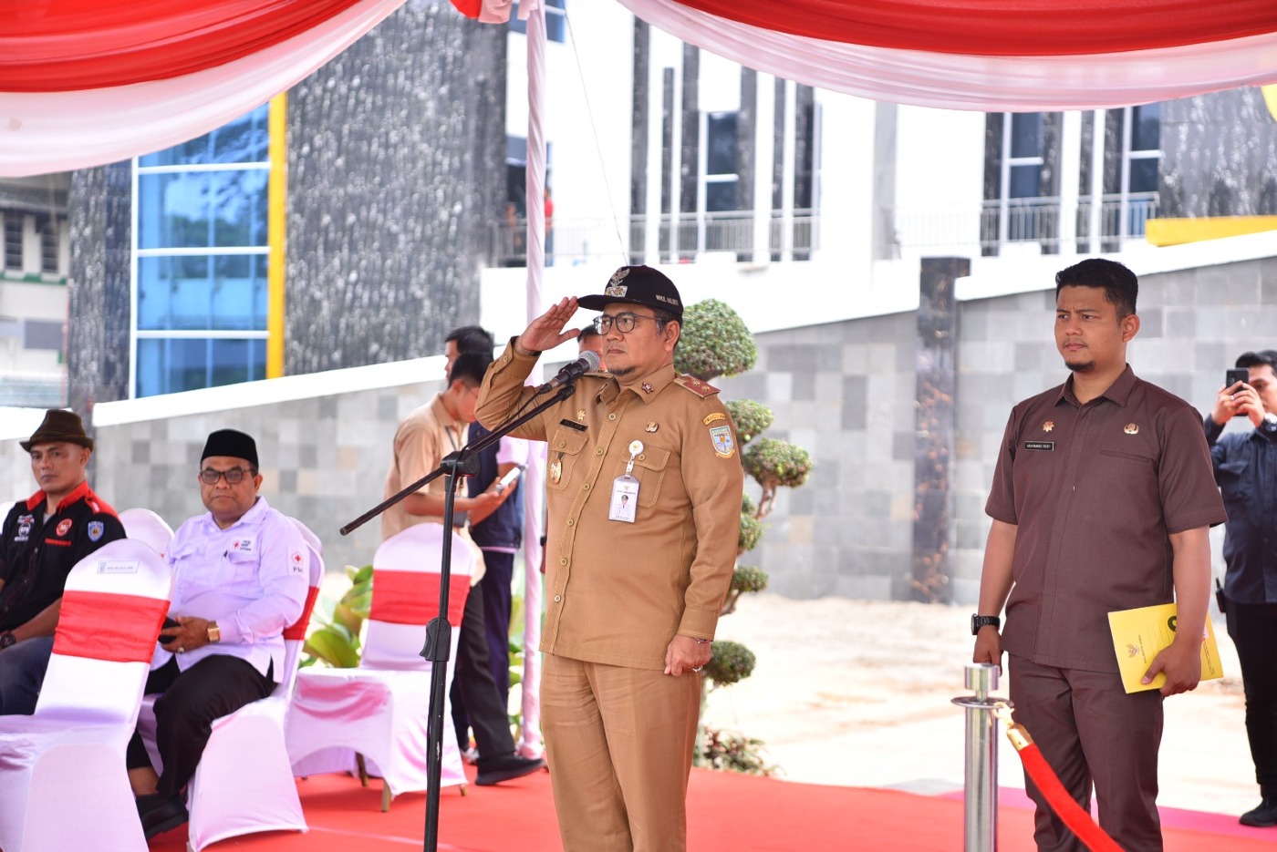 cover Wawako Maulana Pimpin Upacara Peringatan 78 Tahun PMI