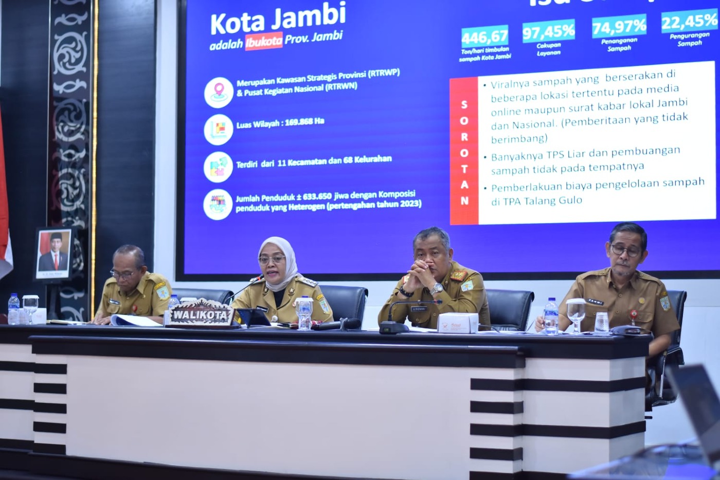 cover Tajamkan Strategi Penanganan Sampah, Pj Wali Kota Jambi Kumpulkan Camat dan Lurah