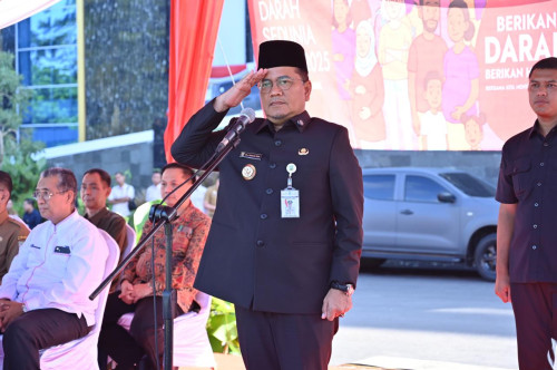 cover Pimpin Apel Hari Donor Darah, Maulana Gaungkan Semangat Solidaritas Sosial Melaui Donor Darah